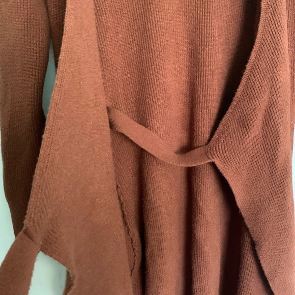 Abercrombie and Fitch Ribbed Wrap Dress Size Small - Picture 3 of 7